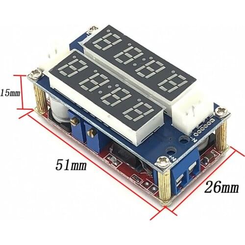 XL4015 5A Adjustable Power CC/CV Step-down Charge Module LED Driver Voltmeter Ammeter Constant current constant voltage