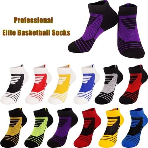 Professional Running Socks Sports Basketball Football Cycling Anti Slip Breathable Moisture Women Cotton Athletic No Sweat Sock
