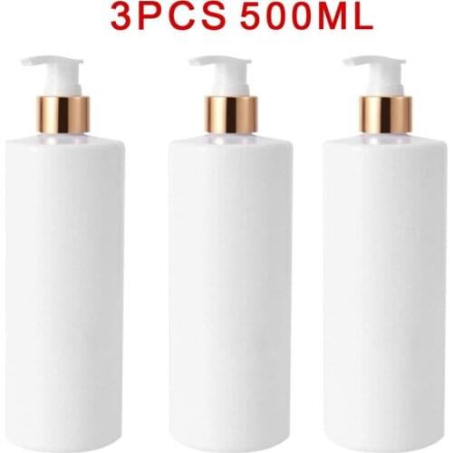 Empty Pump Bottle 1000ml Litre Plastic Refillable Dispenser Lotion Gel Soap Home Kitche Dining Bar Accessory