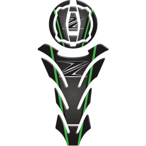 Motorcycle 1 PCS Carbon Fiber Fuel Gas Oil Cap Tank Pad Tankpad Protector Sticker Decals For Kawasaki Z400 Z650 Z900