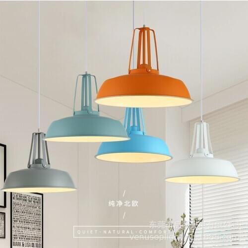 Northern Europe Concise Originality Colour A Chandelier Bar Single Head Lid Bar Counter Illuminations Restaurant Kitchen Bedroom