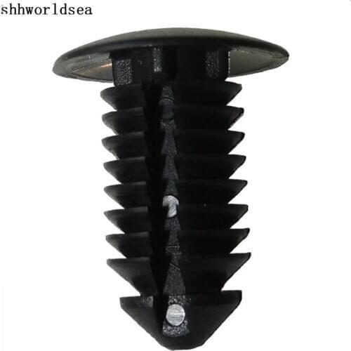 Shhworldsea 500pcs Free Shipping Nylon Black Trim Panel Retainer Fastener Clip For Ford N807721-S For Chrysler 6504043