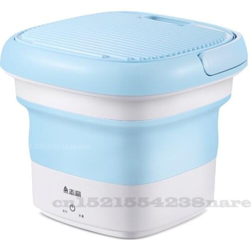 Folding washing machine household small underwear Baby clothes ozone sterilization portable quick cleaning machine