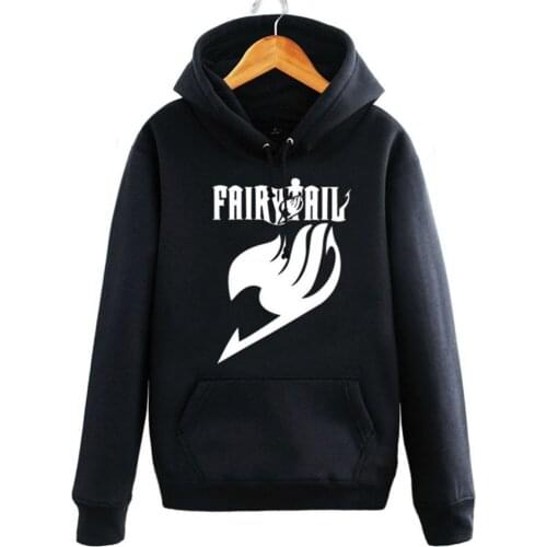 Anime FAIRY TAIL Hoodie Hooded Zipper Up Adult Men Women Sweatshirts Cosplay