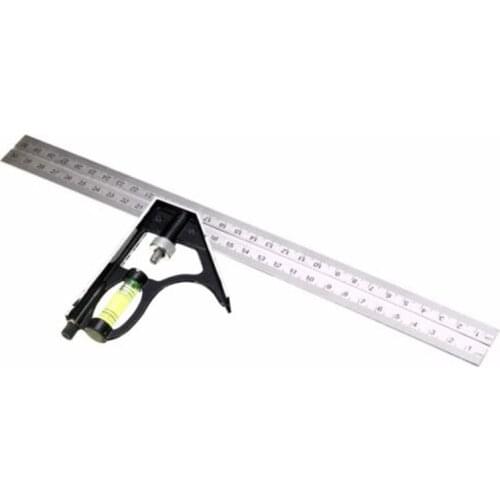 Angle Angle Ruler Ruler 300mm Adjustable Stainless steel Measuring Instrument 90 degree Square Metric Level Tool