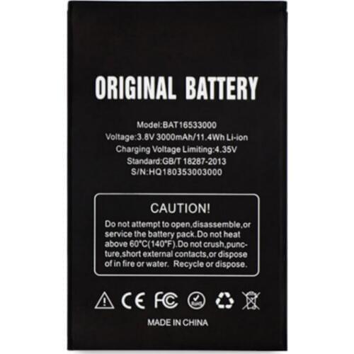 High quality Replacement Battery Authentic BAT16533000 For DOOGEE X9 X9S DOOGEE X9 pro 5.5inch Mobile Phone 3000mAh