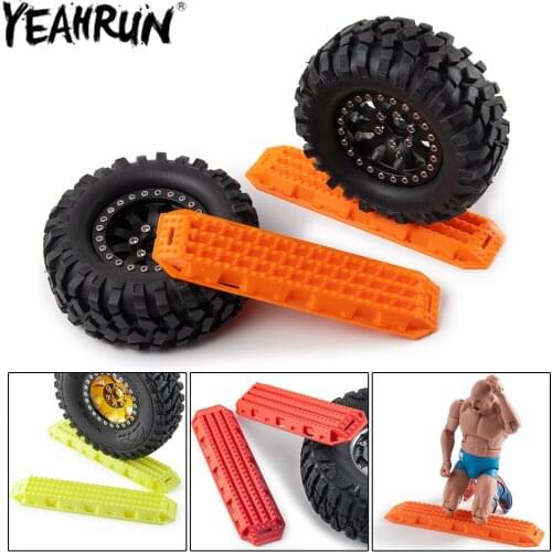 YEAHRUN 2PCS Plastic Sand Ladder Recovery Board PLA Anti-Skid Plate for 1:10 RC Crawler Axial SCX10 Traxxas TRX-4 Parts