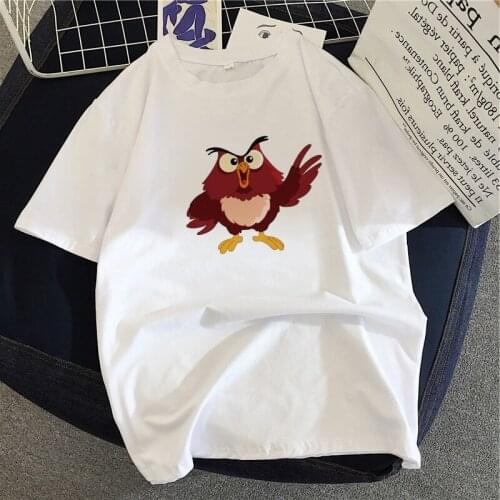 Women Summer Short Sleeve Cartoon Owl Print Lady T-shirts Top T Shirt Ladies Womens Graphic Female Tee T-Shirt