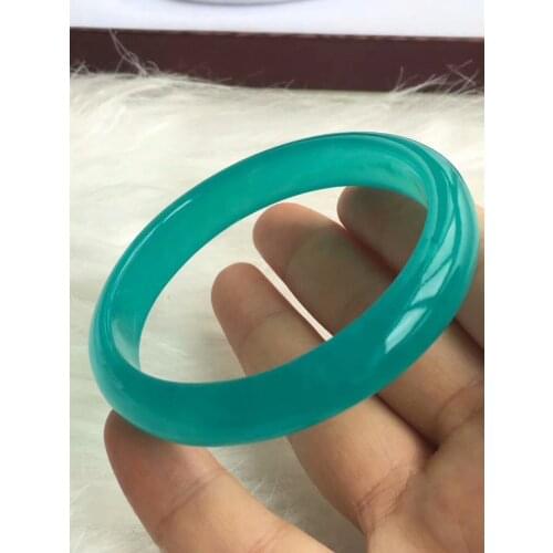Genuine Natural Green Ice Amazonite Bangle Bracelet Inner Diamater 60mm Natural Stone Women Fashion Crystal Certificate AAAAA