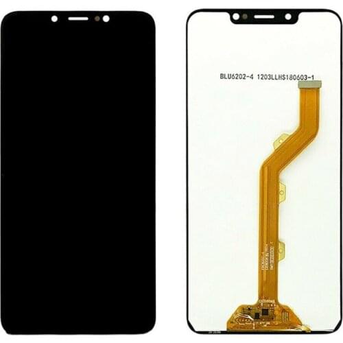 For Tecno Pouvoir 3 LB7 LCD Display With Touch Panel Screen Digitizer Glass Combo Assembly Replacement Parts 6.2 Inches Black