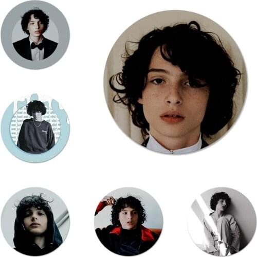 58mm TV Finn Wolfhard Stranger Things Icons Pins Badge Decoration Brooches Metal Badges For Clothes Backpack Decoration