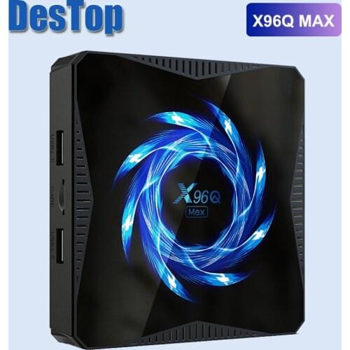 10PCS Android TV BOX X96q Max TV Box Android 10 4GB 64GB 4K TV Box Allwinner H616 2.4G/5.0G Wifi BT5.0 Netflix Youtube 4K Set