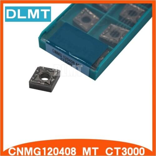 10PCS CNMG120408 MT CT3000 CNC tools External turning tools Cermet Grade carbide inserts lathe cutter tools