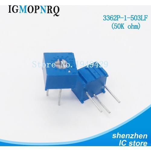 10Pcs/Lot 3362P-1-503LF 3362P 503 50K ohm Trimpot Trimmer Potentiometer Variable resistor new