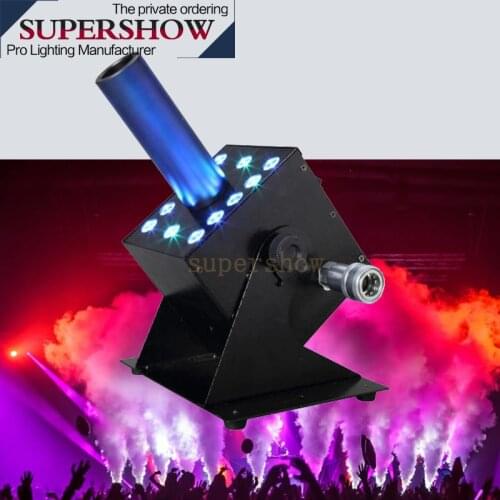12x 3w Leds co2 jet machine DMX dj stage co2 smoke Co2 Cannon machine for bar wedding party disco show event effect light