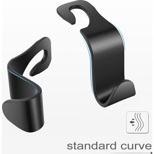 2@#Multi-functional Load Bearing 20kg Car Accessories Car Clips Seat Back Hooks Bracket Car Seat Hook Auto Fastener Accessries