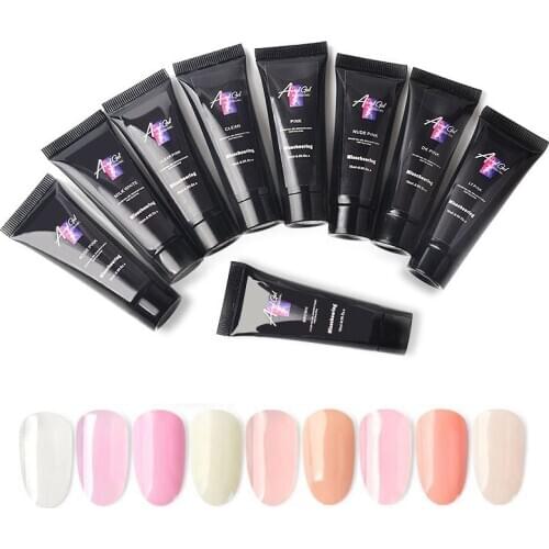 9Pcs*15g Nail Builder Extend Poly Polish Varnish For Nail Extension UV Gel LED Sculpting Hard Poly Nails Gel Lacquer Manicure