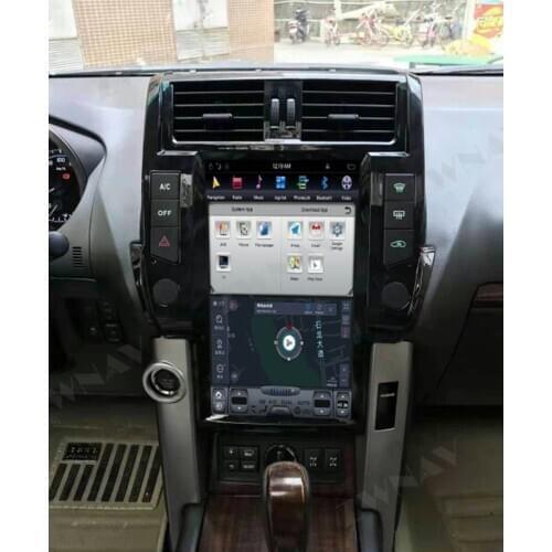 ZWNAV13.6" big Screen 4+64G Android Car GPS Navigation For-TOYOTA Land Cruiser Prado 2014-2017 Vertical screen Multimedia Player