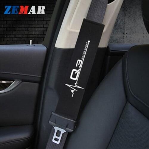 1Pair Car Protect Shoulders Pads Case for Audi A4 B6 B8 B7 A6 C5 C6 C7 A3 A5 Q3 Q5 Q7 Q2 A1 TT Interior Decoration Accessories