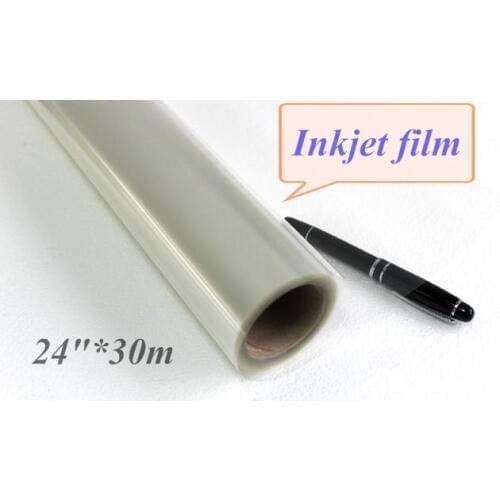 Free shipping ! 24in 100% transparent inkjet film for dye printer