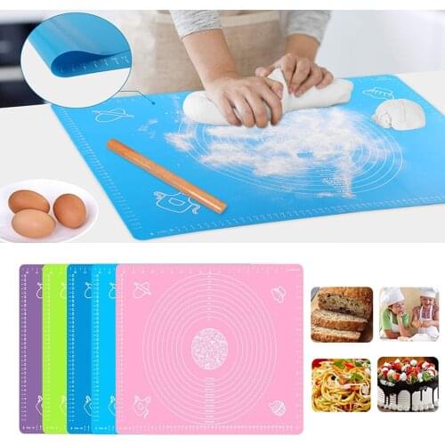 Big Large 5 Size Non-stick Pad Kneading Mat Silicone Dough Rolling Mat Pastry Baking Sheet Bakeware Table Placement Kitchen Tool