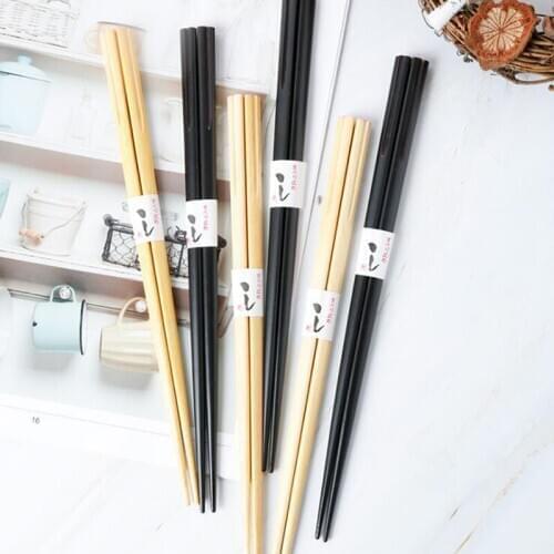 New Wood Non-Slip Chopsticks with Japanese style Natural Handmade Creative Heart-Shaped Tableware Kitchen Tools