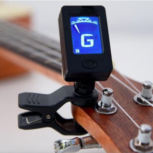 Guitar Tuner Digital Clip-On Tone Tuner for Acoustic Electric Guitar Bass Violin Ukulele 360 Rotate Sensitive Full Color Display