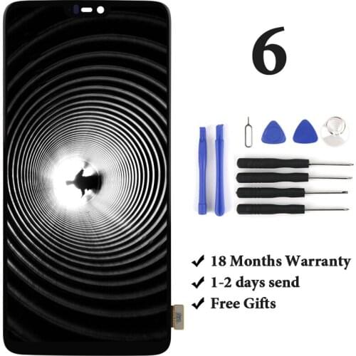 Hot sell OEM quality For OnePlus 6 Six lcd display assembly replacement 100% test no dead pixel for OnePlus 6 Six LCD screen