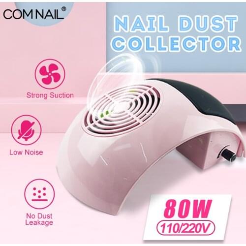 45W Nail Dust Suction Collector Nail Vacuum Cleaner Lamp Vacuum Cleaner With Powerful Fan Dust Collecting Bag Nail Art Equipment