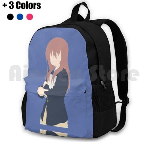 Shouko Nishimiya Minimalist Outdoor Hiking Backpack Riding Climbing Sports Bag Anime Manga Japan Vector Minimalist Minimal Koe