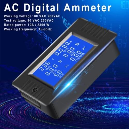 Digital Display Multimeter Voltage Current Power Electric Energy Frequency Power Factor Meter PZEM-020 FKU66