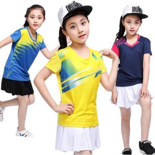 Girl tenis masculino,Kid table tennis Jersey,short sleeved table tennis shirts,Children badminton shirt,polyester sport t-shirt
