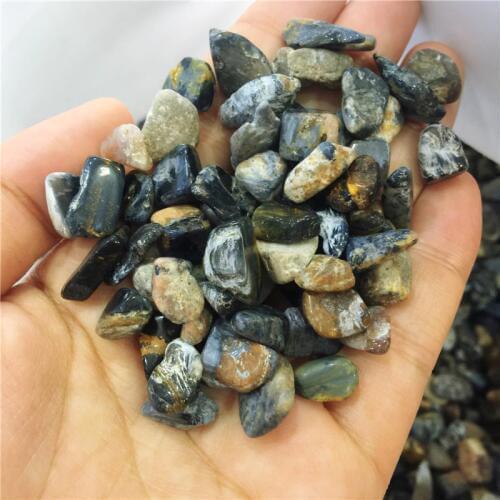100g Natural Genuine Namibia Pietersites Stone Beads Peter Stone Gravel fish tank decoration