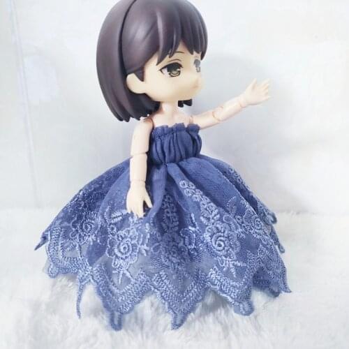 New 16cm BJD Ob11 Doll Clothes Evening Dress Tube Top Skirt 1/12 Doll House GSC YMY P9 Universal Clothes Accessory Kawaii DIY