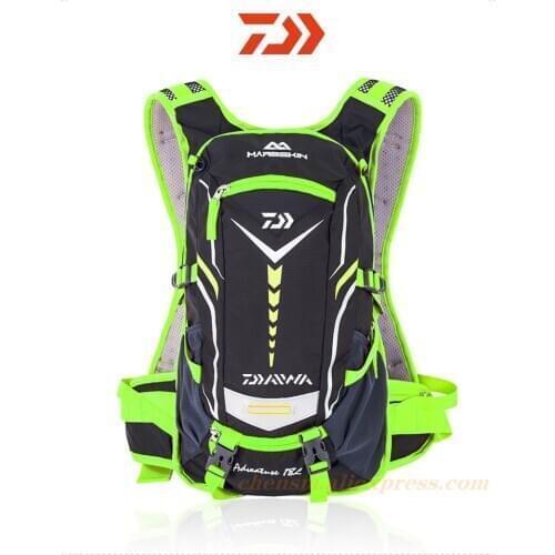 2021 New Daiwa Fishing Backpack Bicycle Bag Outdoor Sports Backpack Men and Women 18 Liters Reflective Cycling Equipment