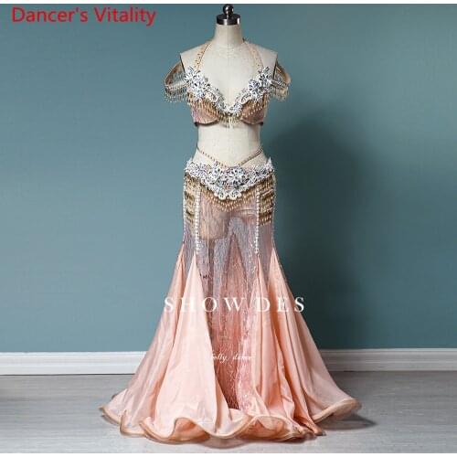 Belly Dance Performance Dress for Women Oriental Dance Competition Suit Customized Adult Child Dance Stage Professional Clothing