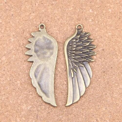4pcs Charms angel wings 58x22mm Antique Pendants,Vintage Bronze Jewelry,DIY for bracelet necklace