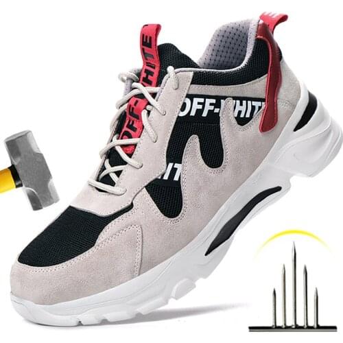 Work Sneakers Men Indestructible Steel Toe Work Shoes Safety Boot Men Shoes Anti-puncture Working Shoes For Men Dropshipping