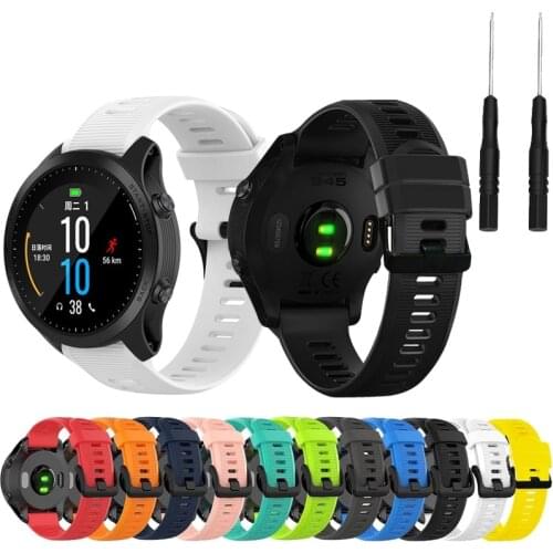 22mm WatchBand Bracelet For Garmin Forerunner 945 935 Fenix 5 Plus Silicone Sport Smartwatch Replacement Strap Accessories