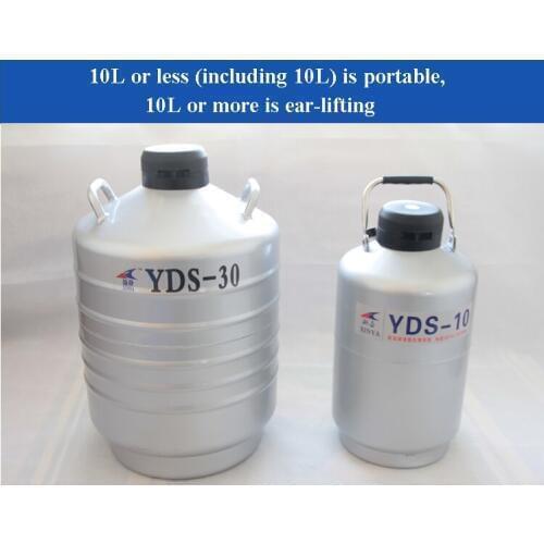 Nitrogen Container Liquid Nitrogen Cans For Liquid Nitrogen Storage Tank Cryogenic Tank Dewar With Strap YDS-30