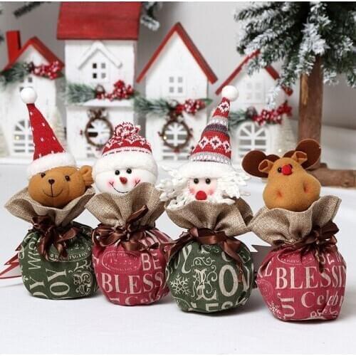 Christmas gift bag cute packaging gift box creative non-woven christmas eve decoration portable gift bag apple bag christmas bag
