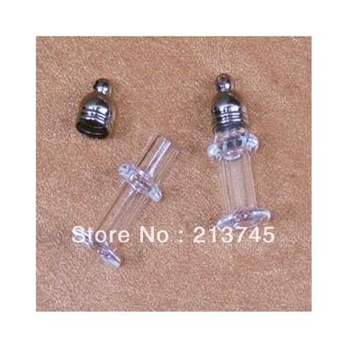 Hand do diy nice 100pcs Vial Pendants for Earring/Neckalce Making Personality lamp pendant rice art pendant