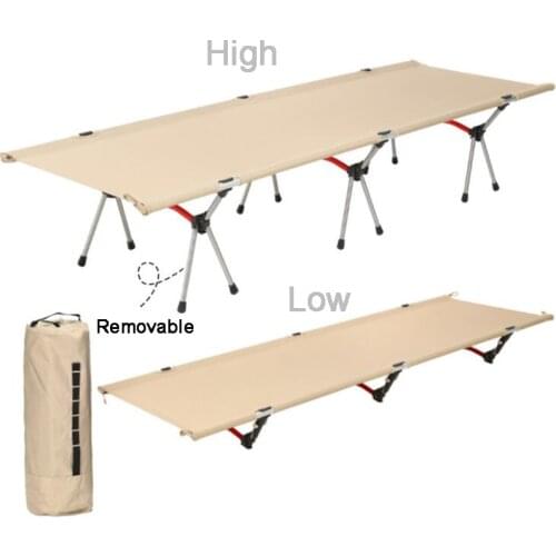 Outdoor Folding Camping Cots for Adults Extra Wide Sturdy Portable Travel Sleeping Bed Fishing Tent Cot With Carry Bag