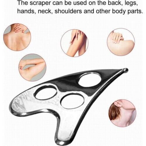 Stainless Steel Scraping Body Guasha Board Scrapper Health Relaxation Pain Release Plate Plate Care Care Massage Relief Mas S9I9