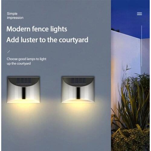 Stainless Steel Shell LED Solar Light PIR Motion Sensor Waterproof Outdoor Wall Lights Lighting For Garden Home Decor Cocina