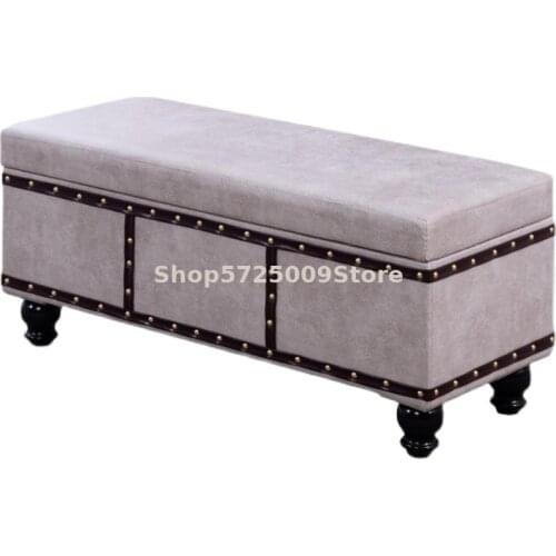 Technology Cloth Storage Stool Storage Stool Household Shoe Changing Stool Bed Tail Stool Porch Stool Sofa Rest Stool Shoe Store