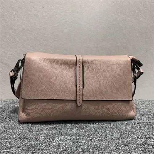 Ladies Leather Shoulder Bag Casual And Practical Solid Color Large-capacity Multi-function Small Female Handbag Messenger Bag