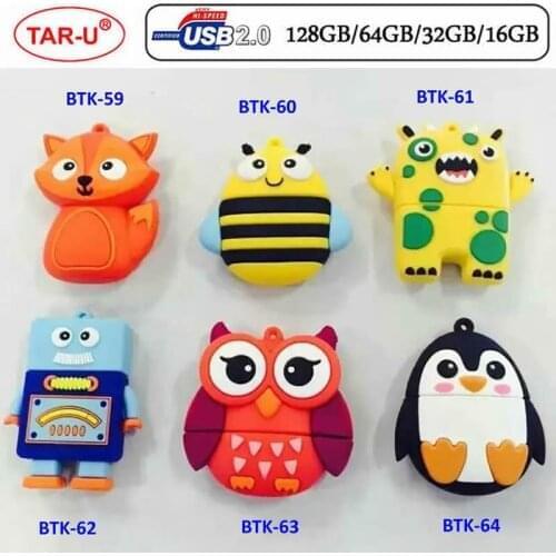 10pcs/lot Hot Cute mini cartoon penguin owl pen drive usb flash drive pendrive 4 GB/8 GB/16 GB/32 GB usb stick