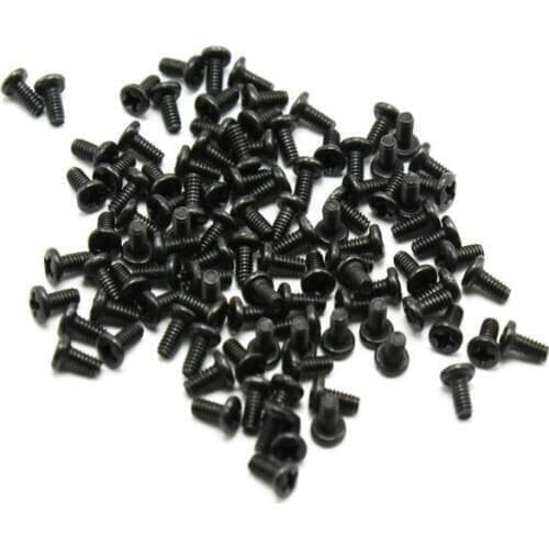 100pcs M2x4mm 8mm Steel Head Screws Bolts Nuts Hex Socket Head Cap Self-Tapping Screws Fasteners CCTV camera tools