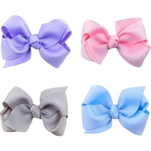 200 pcs/lot , Ribbon Bow Hair Clips , Twisted Boutique Grosgrain Ribbon Bow Hair clip